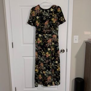Vici Floral MIDI Dress with Slit